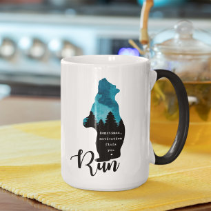 Mug Run Motivation Trouve Vous Drôle Ours Graphique