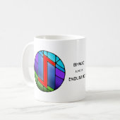 Mug Rune Art Nouveau Eihwaz - ENDURANCE! (Devant gauche)