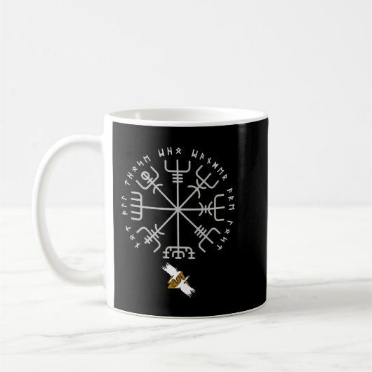 Mug Rune Et Corbeau Vegvisir Viking (Gauche)