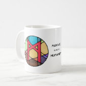 Mug Rune Mannaz Art Nouveau - HUMANITÉ ! (Devant gauche)