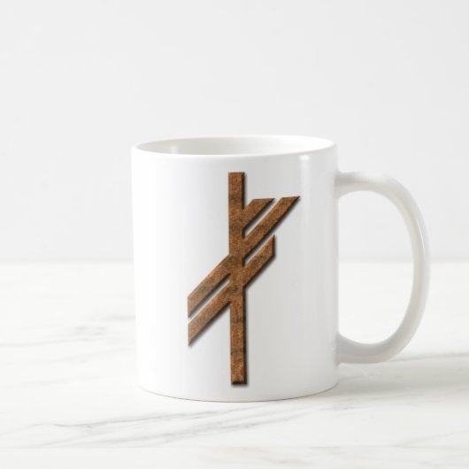 Mug Rune viking - chance - rouille (Droite)