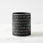Mug Runes de fond de guerrier Viking Valhalla (Centre)