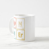 Mug Runner Table Périodique Marathon Runners Science (Devant gauche)