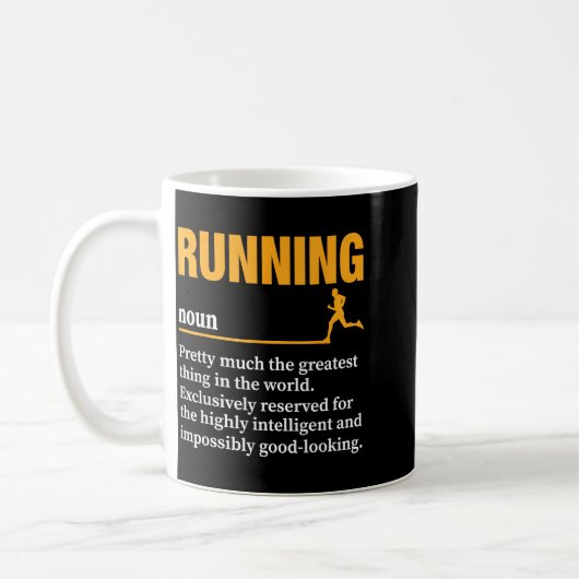 Mug Running Definition Humor Marathon Funny Athlete Ru (Gauche)
