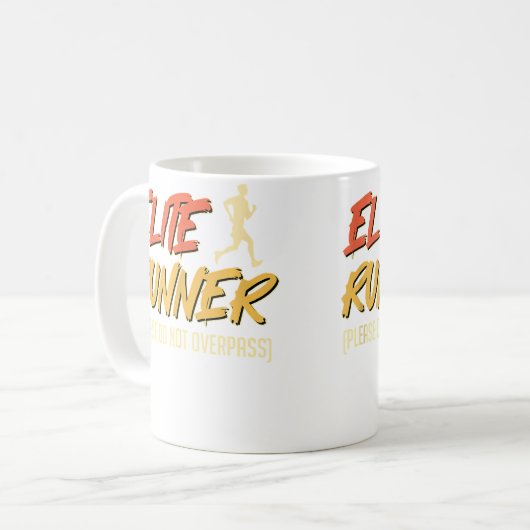 Mug Running Elite Runner Please Do Not Pass Funny Mara (Devant gauche)
