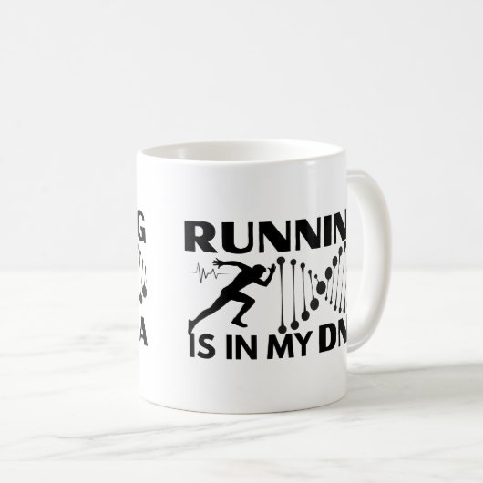 Mug Running Est Dans Mon ADN (Devant droit)