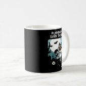 Mug Running From My Dark Thoughts Funny Raccoon Hallow (Devant droit)