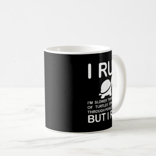 Mug Running Motivation Turtle  (Devant droit)