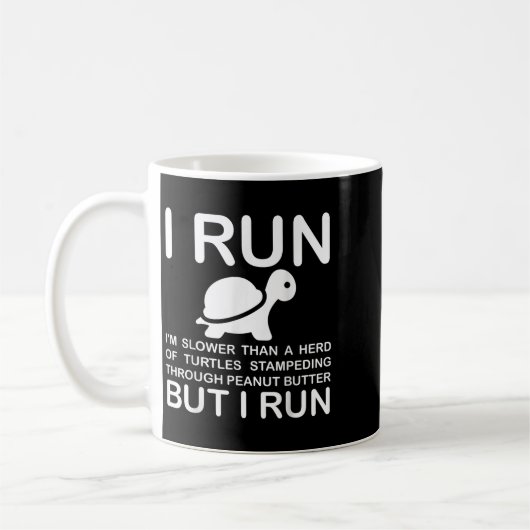 Mug Running Motivation Turtle (Gauche)