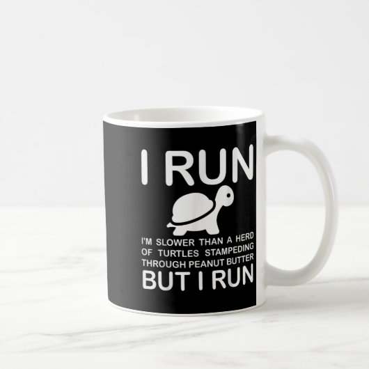 Mug Running Motivation Turtle  (Droite)