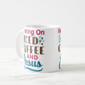 Mug Running On Iced Coffee And Jesus Cold Brew Christi (Devant gauche)