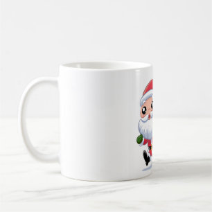 Mug "Running Père Noël with Gift Sack Noël festif