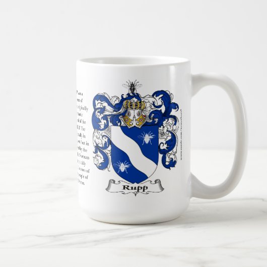 Mug Rupp, l'origine, la signification et la crête (Droite)