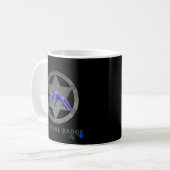 Mug Rural Badge Noir et Blanc (Devant gauche)
