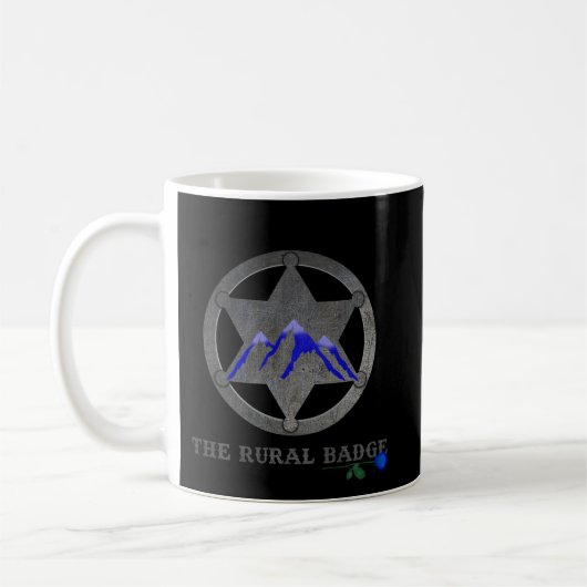 Mug Rural Badge Noir et Blanc (Gauche)