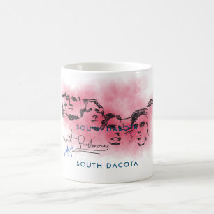 Mug Rushmore South Dacota National Memorial Drawing Co