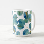 Mug Russe Aquarelle Eucalyptus Feuilles  (Devant droit)