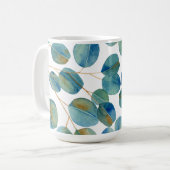 Mug Russe Aquarelle Eucalyptus Feuilles  (Devant gauche)