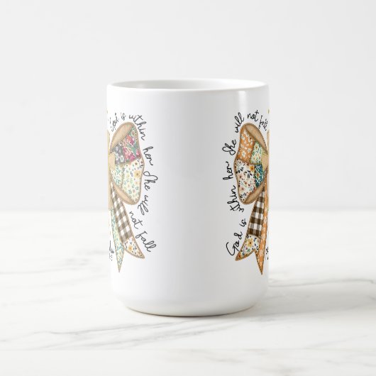 Mug Russe Christian Coquette Bow Dieu est dans elle (Centre)