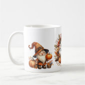 Mug Russe Thanksgiving Citrouille Aquarelle Automne (Gauche)