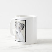 Mug Russell Terrier Peinture rugueuse - Art Chien orig (Devant gauche)