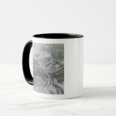 Mug Russie centrale neigeuse et brumeuse montrant Ob R (Devant gauche)
