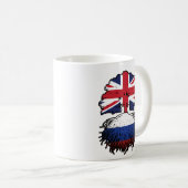 Mug Russie Russie Russie Royaume-Uni Royaume-Uni Royau (Devant droit)