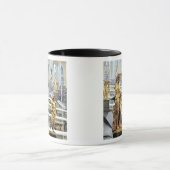 Mug Russie, Saint-Pétersbourg, Peterhof, Samson et (Centre)