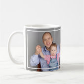 Mug Rustic Best Step Dad Fête des pères heureuse Photo (Gauche)