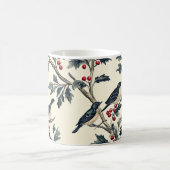 Mug Rustic Bird et Poinsettia Motif de Noël (19) (Centre)
