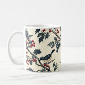 Mug Rustic Bird et Poinsettia Motif de Noël (19) (Gauche)