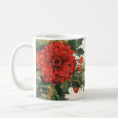 Mug Rustic Bird et Poinsettia Motif de Noël (9) (Gauche)