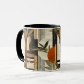 Mug Rustic Botanical - Personalized Earthy Abstract (Devant gauche)