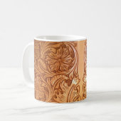 Mug Rustic brown cowboy fashion western leather (Devant gauche)