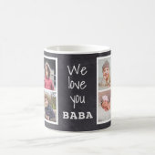 Mug Rustic Chalkboard Love You Baba 8 Photo Collage  (Centre)
