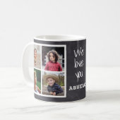 Mug Rustic Chalkboard Vous Aimez Abuelo 8 Photo  (Devant gauche)