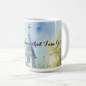 Mug Rustic Church Path in Wildflower Meadow Editable (Devant droit)