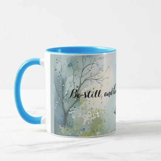 Mug Rustic Church Path in Wildflower Meadow Text (Gauche)