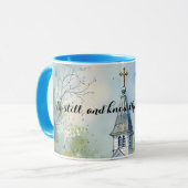 Mug Rustic Church Path in Wildflower Meadow Text (Devant gauche)