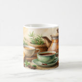 Mug Rustic Coffee Design - Vintage Coffee Pot Beans Ci (Centre)