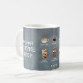Mug Rustic Coffee Shop Famille ou Business Green (Devant gauche)
