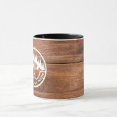 Mug Rustic Cottage Cabin Barn | Custom Family Name (Centre)