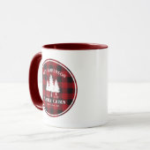 Mug Rustic Country Family Cabine Tree Red Buffalo Plai (Devant gauche)