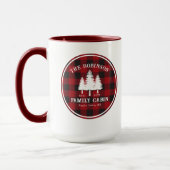 Mug Rustic Country Family Cabine Tree Red Buffalo Plai (Gauche)