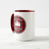 Mug Rustic Country Family Cabine Tree Red Buffalo Plai (Devant gauche)