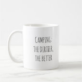 Mug Rustic Cute Camping Mème Drôle Humour Citation (Gauche)