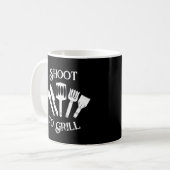 Mug Rustic Funny Cuisine Cadeau Homme-Shoot à Grill No (Devant gauche)