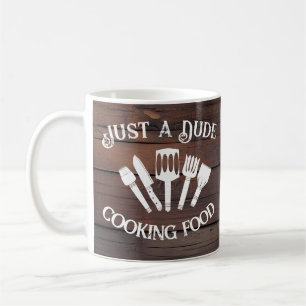 Mug Rustic Funny Cuisine Cadeau Hommes -'Dude Cuisine 