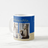 Mug Rustic Gold Blue 2023 Graduate 2 Diplôme photo (Devant gauche)
