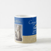 Mug Rustic Gold Blue 2023 Graduate 2 Diplôme photo (Centre)